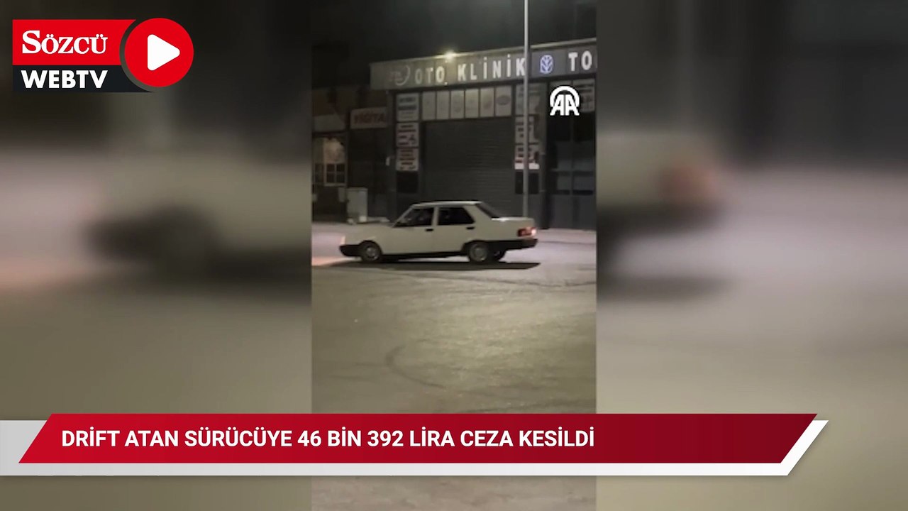 Kırşehir'de drift atan sürücüye 46 bin 392 lira ceza kesildi