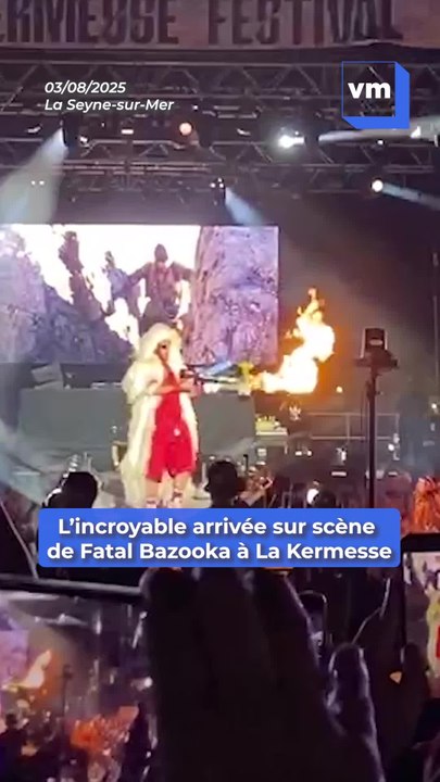 L'arrivée sur scène complètement déjantée de Fatal Bazooka au festival La Kermesse