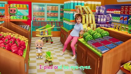 Apples & Bananas Grocery Store Song! _ CoComelon Nursery Rhymes & Kids Songs