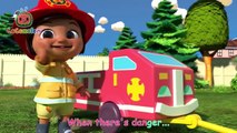 Wheels on the Hero Fire Truck Song! _ CoComelon Nursery Rhymes & Kids Songs