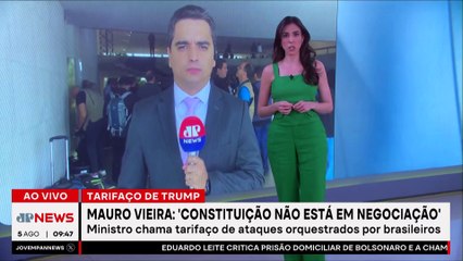 Mauro Vieira sobre tarifaço de Trump: “Constituição não está em negociação”