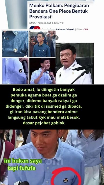 Bisa bisanya pejabat pemerintah takut ama anime 🤣tapi FUFUFa kok tidak ya