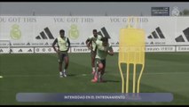 Segunda sesión de entrenamiento del Real Madrid