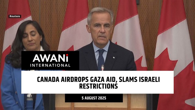 Canada airdrops Gaza aid, slams Israeli restrictions