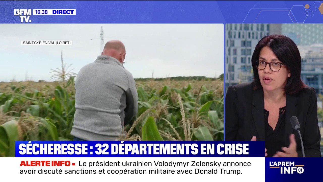 Sécheresse: "On a eu 5 mois sans précipitation, on est dans une situation difficile cet été", indique Maud Lelièvre, docteure en droit de l'environnement