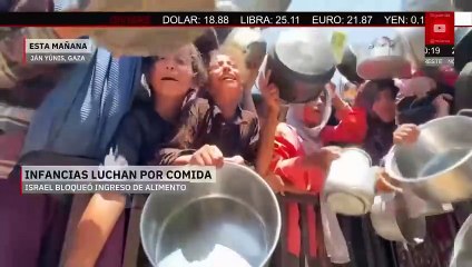 Crisis en Franja de Gaza obliga a menores a pelear por comida