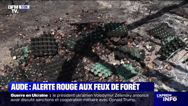 Alerte rouge aux feux de forêt dans l'Aude: une ferme totalement ravagée par les flammes