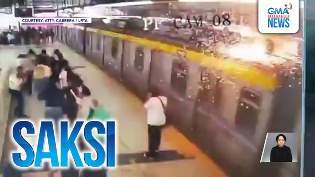 Kable ng LRT-2, tinamaan ng kidlat; biyahe ng tren, pansamantalang nilimitahan sa Cubao-Recto at pabalik | Saksi