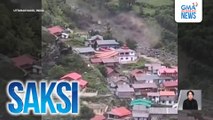 Mga bahay sa tabi ng bundok, natabunan ng rumaragasang baha at putik; 4 nasawi | Saksi