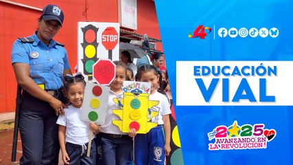 🚸 Boaco fortalece educación vial infantil con respaldo del MINED y la Policía Nacional