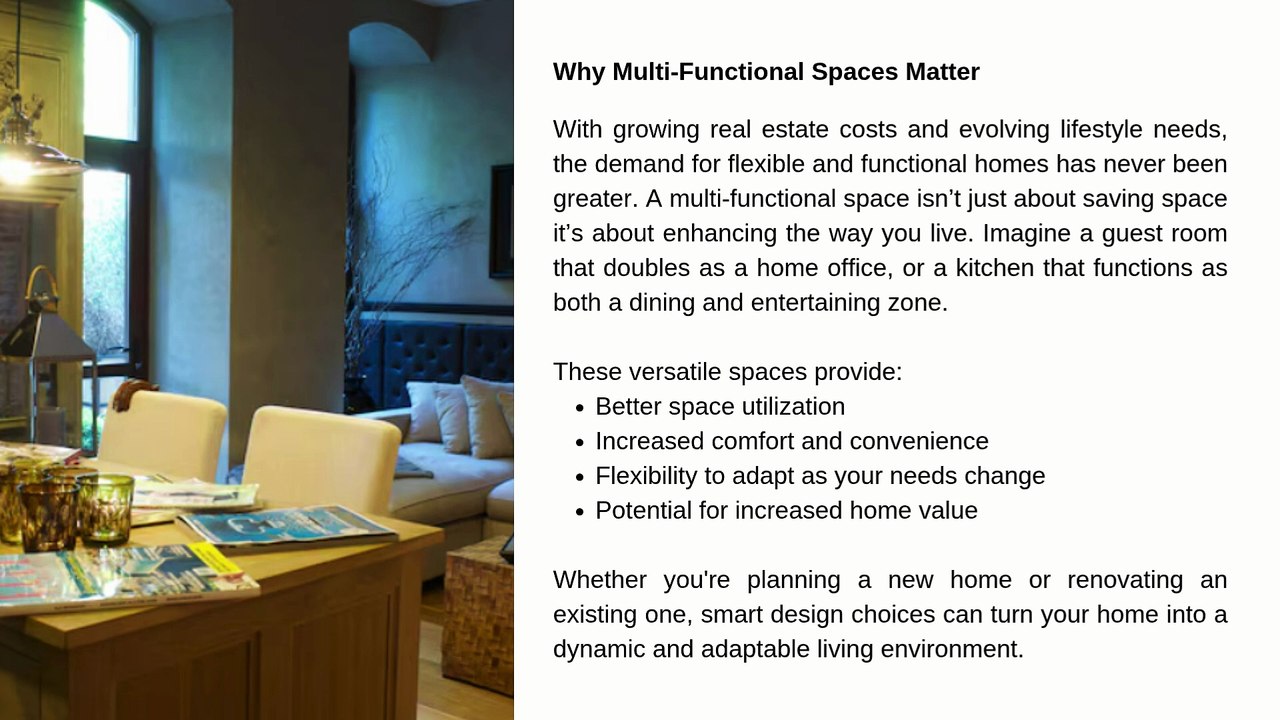 Creating Multi-Functional Rooms How to Make Every Space in Your Home Count