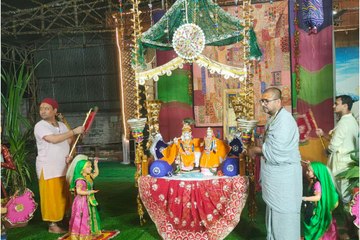 श्रीमद्भागवत कथा : बाल कृष्ण की लीलाओं से गूंजा बड़ा रामद्वारा