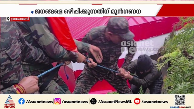 മിന്നൽ പ്രളയത്തിൻ്റെ നടുക്കത്തിൽ ഉത്തരാഖണ്ഡ്, ഇരച്ചെത്തിയ വെള്ളം ഒരു ഗ്രാമത്തെ തുടച്ച് നീക്കി