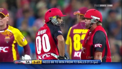 Afridi batting for Melbourne Renegades in 2009/2010