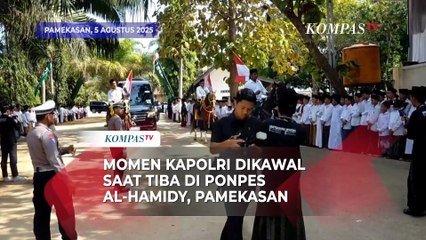Momen Kapolri Jenderal ListyoSigit Prabowo Dikawal saat Tiba di Ponpes Al-Hamidy, Pamekasan
