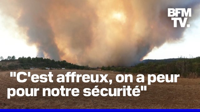 Un violent incendie dans l'Aude a déjà parcouru 1.500 hectares en deux heures
