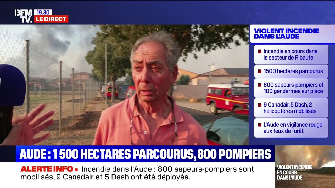 Incendie dans l'Aude: "C'est une véritable catastrophe qui arrive pour notre village", déplore Xavier de Volontat, maire de Saint-Laurent-de-la-Cabrerisse