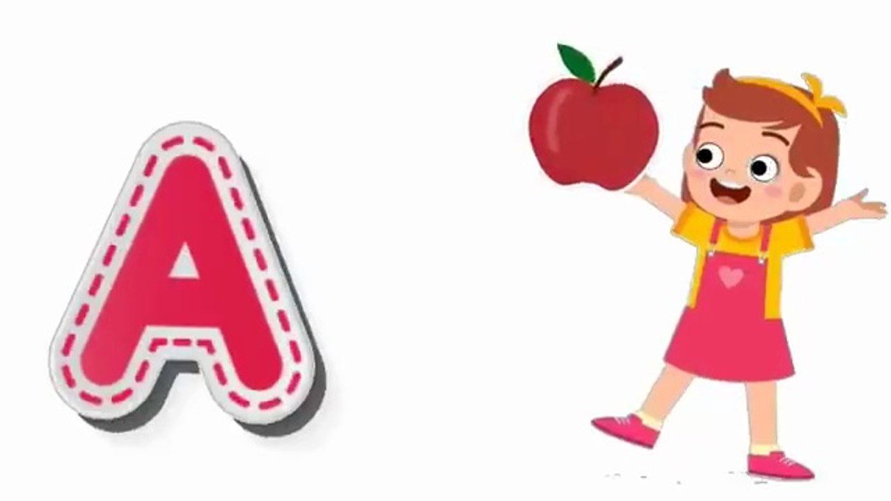 The ABC Phonics Song For Toddler -Learning Video For Kids ABC _ A is For Apple 🍎 B is For Baby