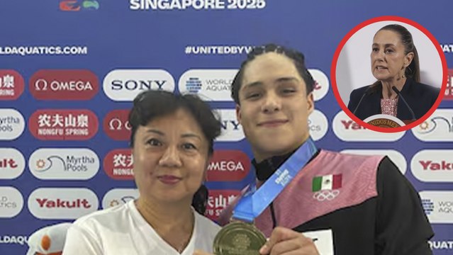 Osmar Olvera pide a Claudia Sheinbaum apoyo económico para mantener a su entrenadora Ma Jin en el país