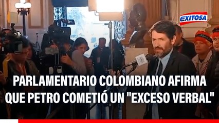 Parlamentario colombiano afirma que Gustavo Petro cometió un "exceso verbal": Evitemos que se siga elevando el tono de la discusión