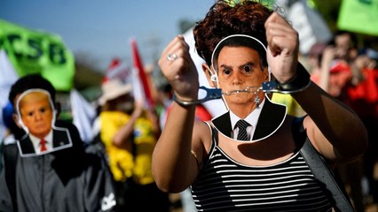Seguidores de Bolsonaro se manifiestan contra su arresto