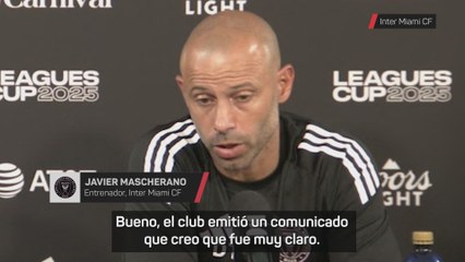Mascherano confirma la baja de Messi para el duelo con Pumas: "Es una lesión leve"