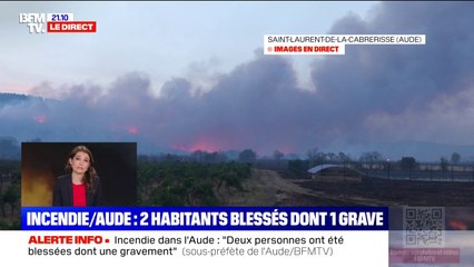 Incendie dans l'Aude: "Il n'y a pas d'ordre d'évacuation qui soit donné; les populations restent confinées chez elles", déclare la sous-préfète