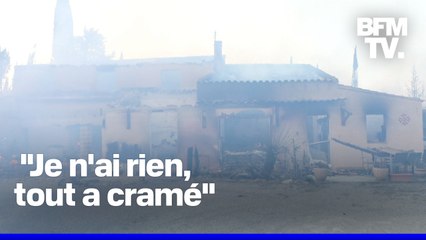Incendie dans l'Aude: le témoignage de Jean-Loïc, propriétaire d'une maison qui a pris feu
