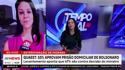 47% reprovam prisão de Bolsonaro, diz Quaest | TEMPO REAL