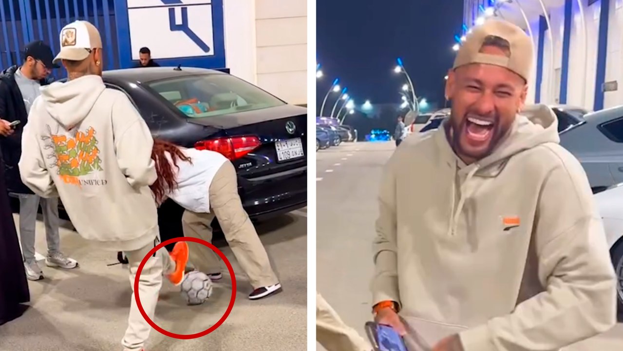 Neymar "humilla" a la freestyler Lisa Zimouche con un caño de lujo