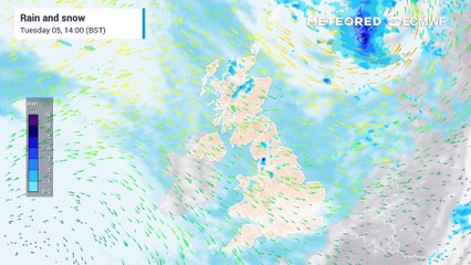 Most places to remain relatively dry over the next few days, except for northern parts of Scotland