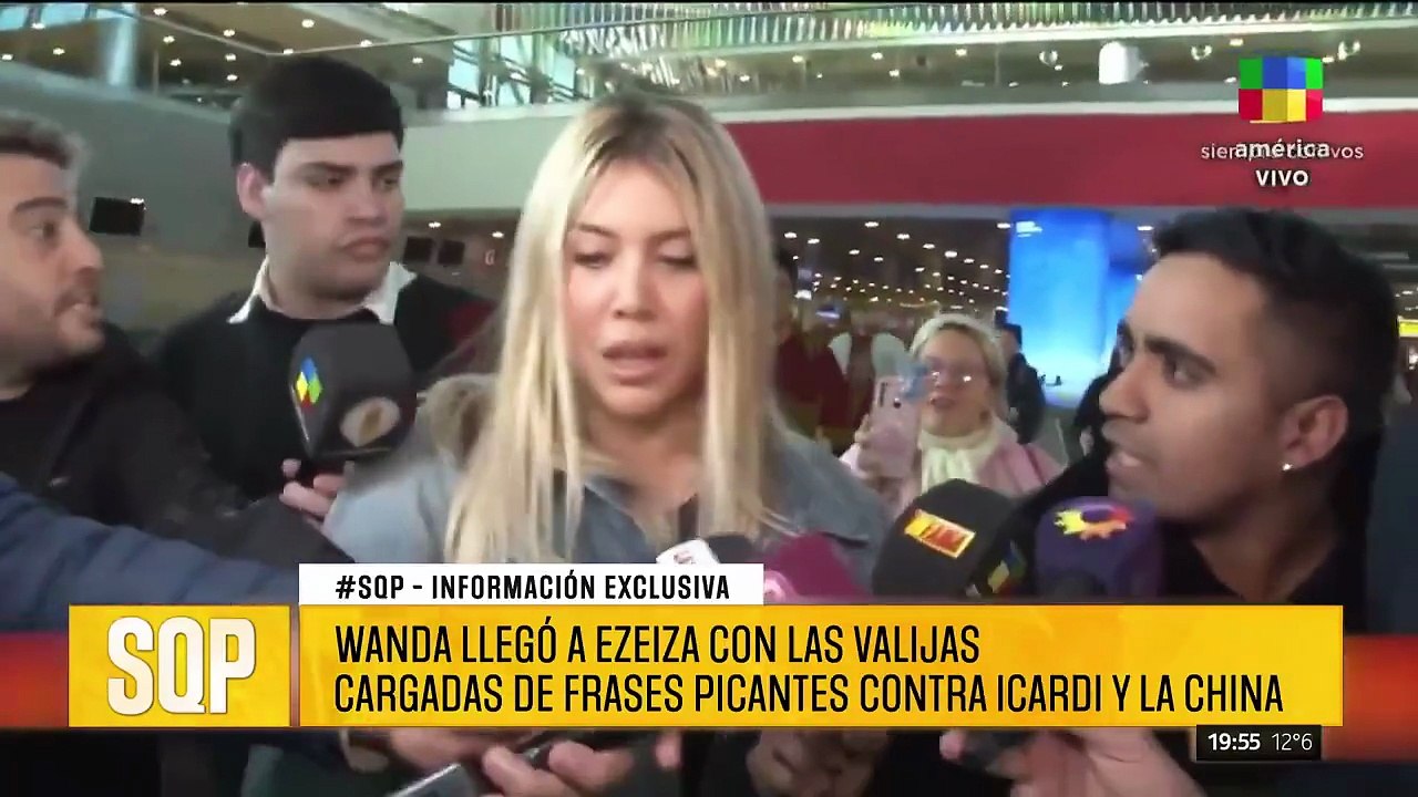 WANDA NARA LLEGÓ A LA ARGENTINA Y DISPARÓ CONTRA MAURO ICARDI