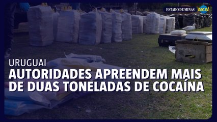 Autoridades uruguaias apreendem mais de duas toneladas de cocaína