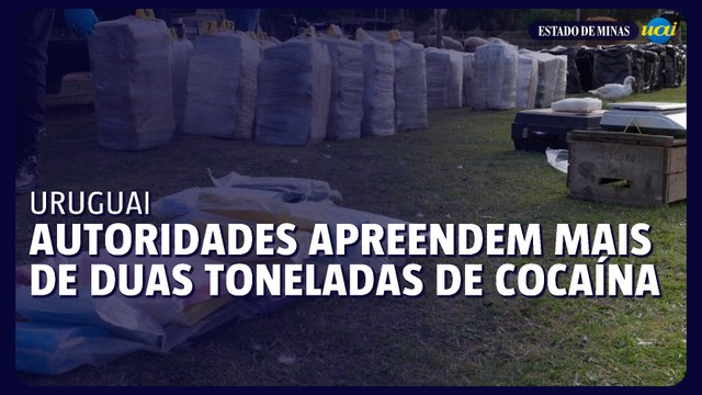 Autoridades uruguaias apreendem mais de duas toneladas de cocaína