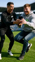 Ronaldo’s Phone Was Taken… Subscribe To Get It Back! 📱👍 #rounaldo#messi#ai
