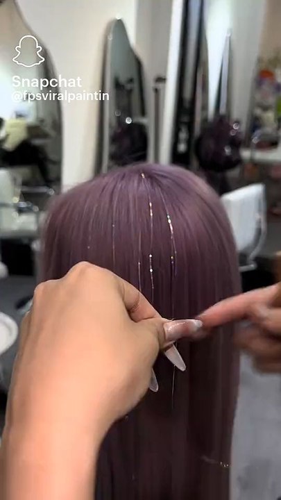 glitter hair