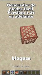 ¿Cómo hacer un generador de piedra sencillo?  minecraft tutorial