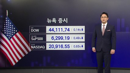 [뉴스START] 트럼프 관세·부진한 지표에 뉴욕 증시 ↓ / YTN