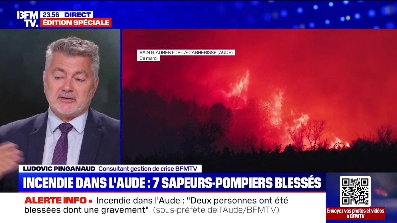 Incendie dans l'Aude: 9.200 hectares parcourus par les flammes et sept sapeurs-pompiers blessés