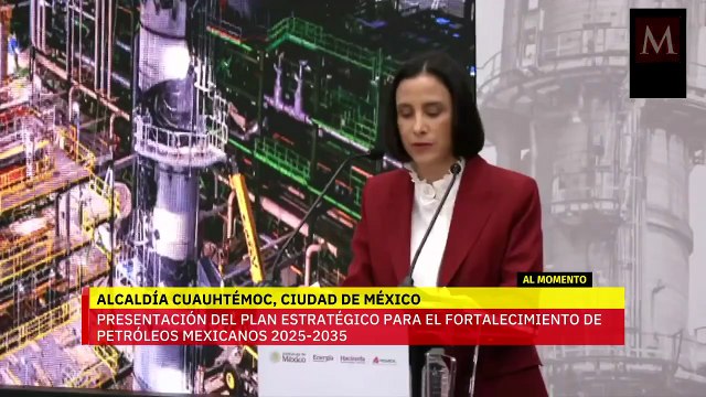 Luz Elena González presenta plan estratégico para fortalecer Pemex 2025-2035