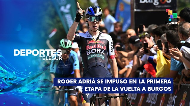 Español Roger Adriá se impuso en la primera etapa de la Vuelta a Burgos 2025 DEPORTES TELESUR 05-08-2025