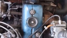 Cold start in a 51 years old engine 7°C degrees - Ford Corcel 74 with a Renault 1.4 engine #classic