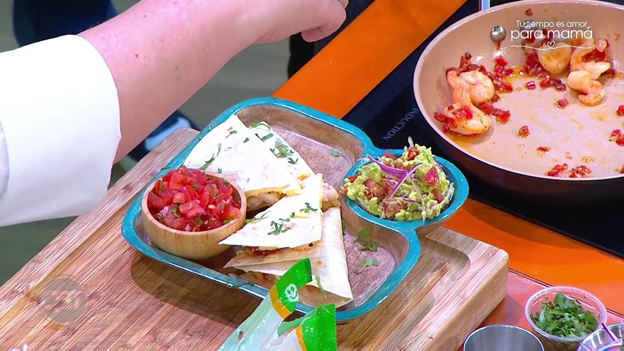 Receta de Dos Pinos - Quesadilla de Camarón