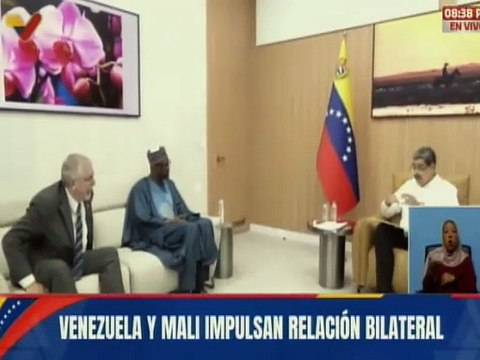 Presidente Nicolás Maduro recibe al ministro de asuntos exteriores de Mali Abdoulaye Diop