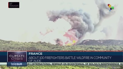 France | About 100 firefighters battle wildfire in community of Aude