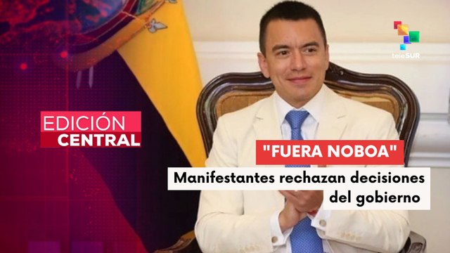 Movimientos sociales rechazan políticas de Noboa al fusionar ministerios