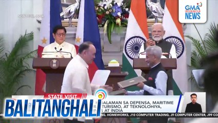 13 kasunduang may kinalaman sa depensa, maritime cooperation, kultura, turismo at teknolohiya, pinirmahan ng Pilipinas at India | Balitanghali