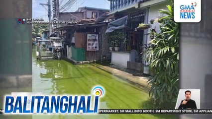 Kulay green na baha, problema sa Brgy. San Antonio dahil sa amoy nito at posibleng epekto sa mga residente | Balitanghali