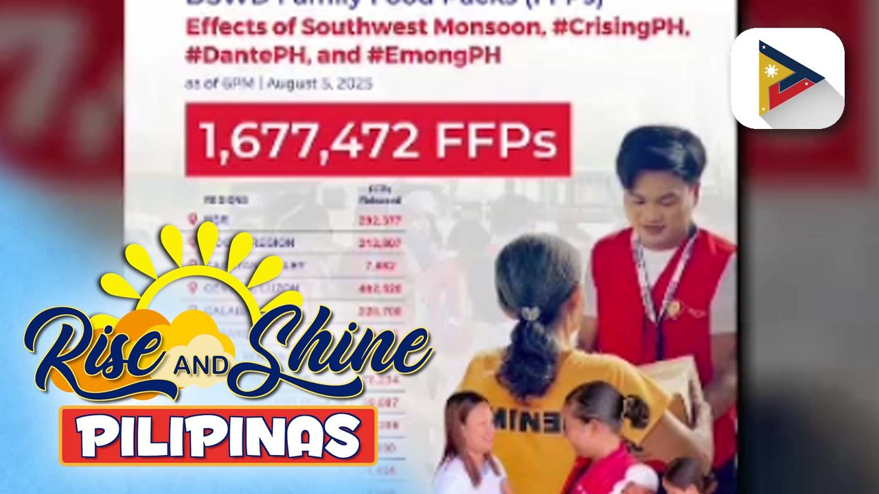 Higit 1.6M family food packs, naipamahagi ng DSWD sa mga naapektuhan ng magkakasunod na bagyo at habagat