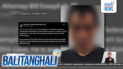 Pinoy sa Amerika, arestado dahil sa pagpapadala umano ng pera sa ISIS | Balitanghali